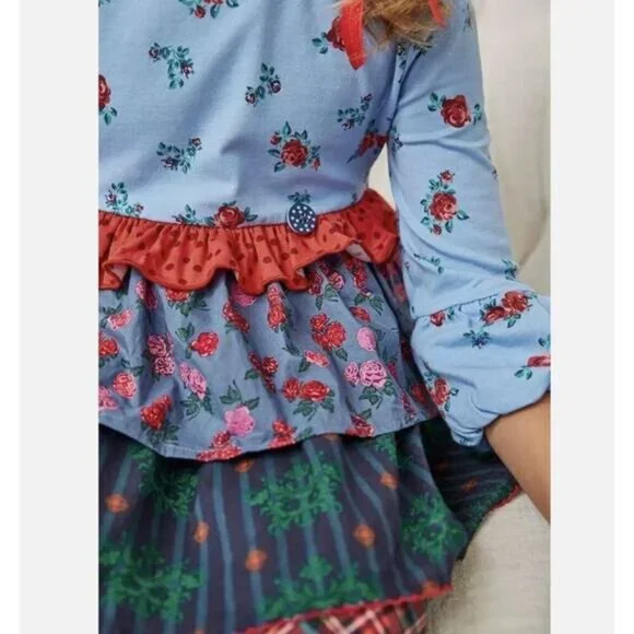 Matilda Jane Choose you own path Feeling Festive Tunic Top Dress Girls Size 2 Ex - Picture 7 of 7